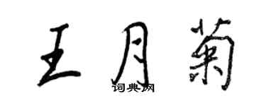 王正良王月菊行书个性签名怎么写