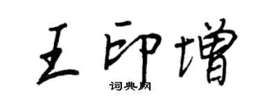 王正良王印增行书个性签名怎么写