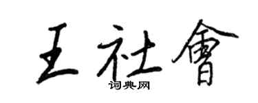 王正良王社会行书个性签名怎么写