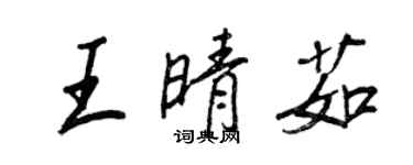 王正良王晴茹行书个性签名怎么写
