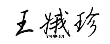 王正良王娥珍行书个性签名怎么写
