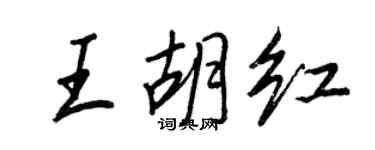 王正良王胡红行书个性签名怎么写