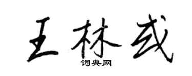 王正良王林或行书个性签名怎么写