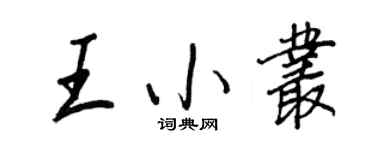 王正良王小丛行书个性签名怎么写