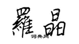 王正良罗晶行书个性签名怎么写