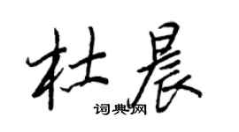 王正良杜晨行书个性签名怎么写