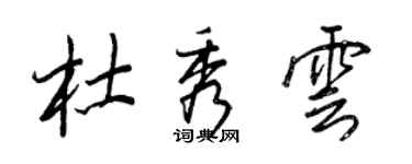 王正良杜秀云行书个性签名怎么写