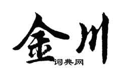 胡问遂金川行书个性签名怎么写
