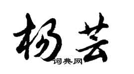 胡问遂杨芸行书个性签名怎么写