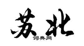 胡问遂苏北行书个性签名怎么写