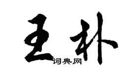 胡问遂王朴行书个性签名怎么写