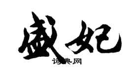 胡问遂盛妃行书个性签名怎么写