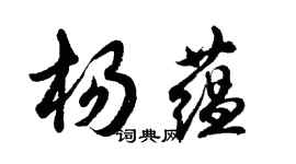 胡问遂杨蕴行书个性签名怎么写