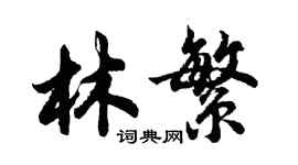 胡问遂林繁行书个性签名怎么写