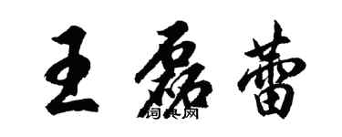 胡问遂王磊蕾行书个性签名怎么写