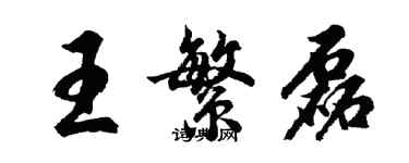 胡问遂王繁磊行书个性签名怎么写