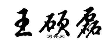 胡问遂王硕磊行书个性签名怎么写