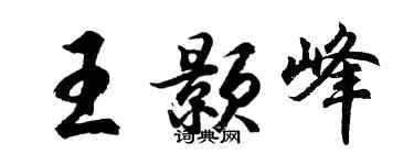 胡问遂王颢峰行书个性签名怎么写