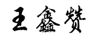 胡问遂王鑫赞行书个性签名怎么写