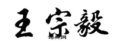 胡问遂王宗毅行书个性签名怎么写