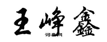 胡问遂王峥鑫行书个性签名怎么写