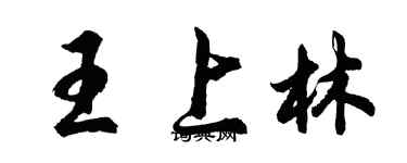 胡问遂王上林行书个性签名怎么写