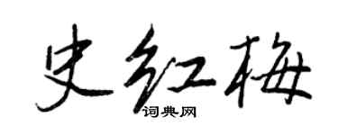 王正良史红梅行书个性签名怎么写