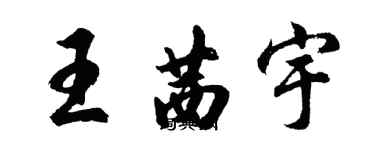胡问遂王茜宇行书个性签名怎么写