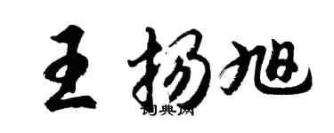 胡问遂王扬旭行书个性签名怎么写