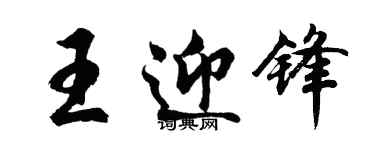 胡问遂王迎锋行书个性签名怎么写
