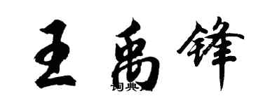 胡问遂王禹锋行书个性签名怎么写