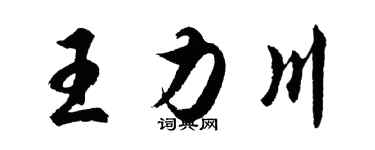 胡问遂王力川行书个性签名怎么写