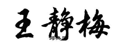 胡问遂王静梅行书个性签名怎么写