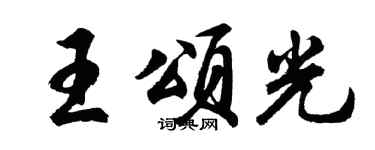 胡问遂王颂光行书个性签名怎么写