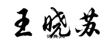 胡问遂王晓苏行书个性签名怎么写