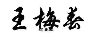 胡问遂王梅春行书个性签名怎么写