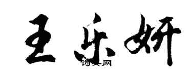 胡问遂王乐妍行书个性签名怎么写