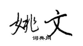 王正良姚文行书个性签名怎么写