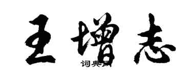 胡问遂王增志行书个性签名怎么写