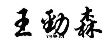 胡问遂王劲森行书个性签名怎么写