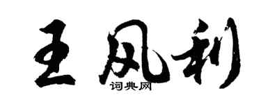 胡问遂王风利行书个性签名怎么写