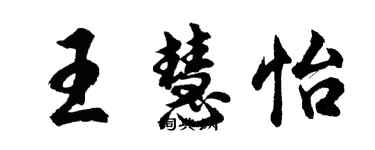 胡问遂王慧怡行书个性签名怎么写