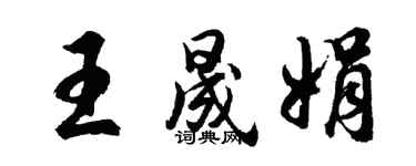 胡问遂王晟娟行书个性签名怎么写