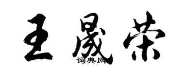 胡问遂王晟荣行书个性签名怎么写