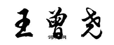 胡问遂王曾尧行书个性签名怎么写