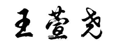胡问遂王萱尧行书个性签名怎么写