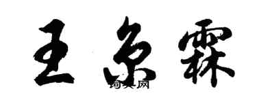 胡问遂王京霖行书个性签名怎么写