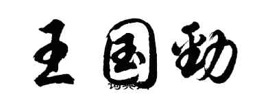 胡问遂王国劲行书个性签名怎么写