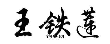 胡问遂王铁莲行书个性签名怎么写