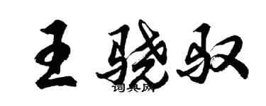 胡问遂王骁驭行书个性签名怎么写